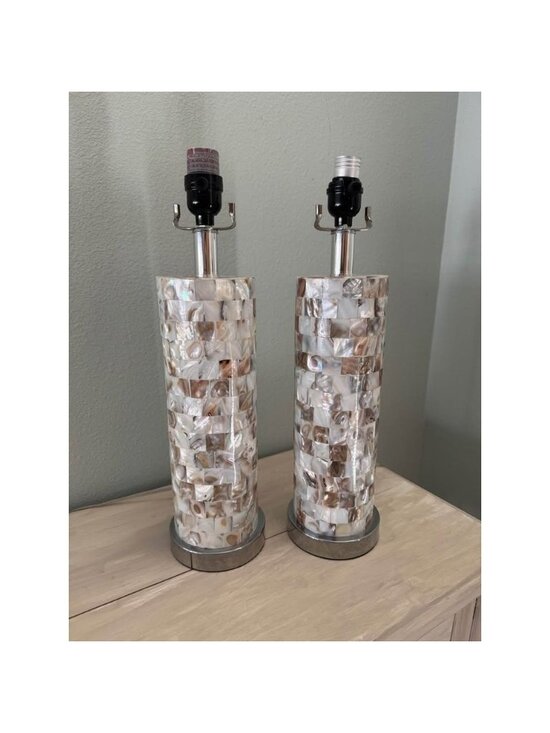 Safavieh Other - Safavieh 28” H Coastal Shell Column Table lamp. Set of two.